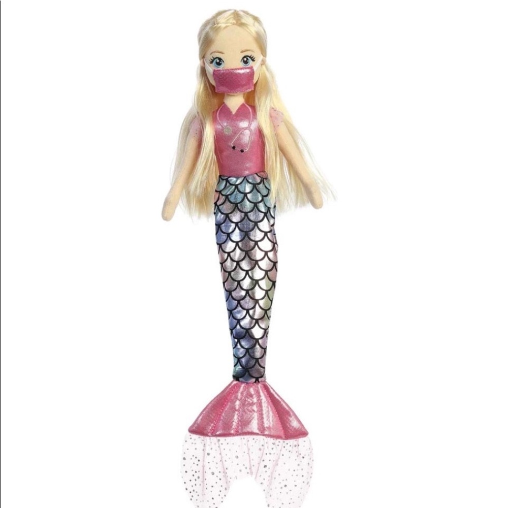 18" Doctor Sparkles Rose Mermaid Doll